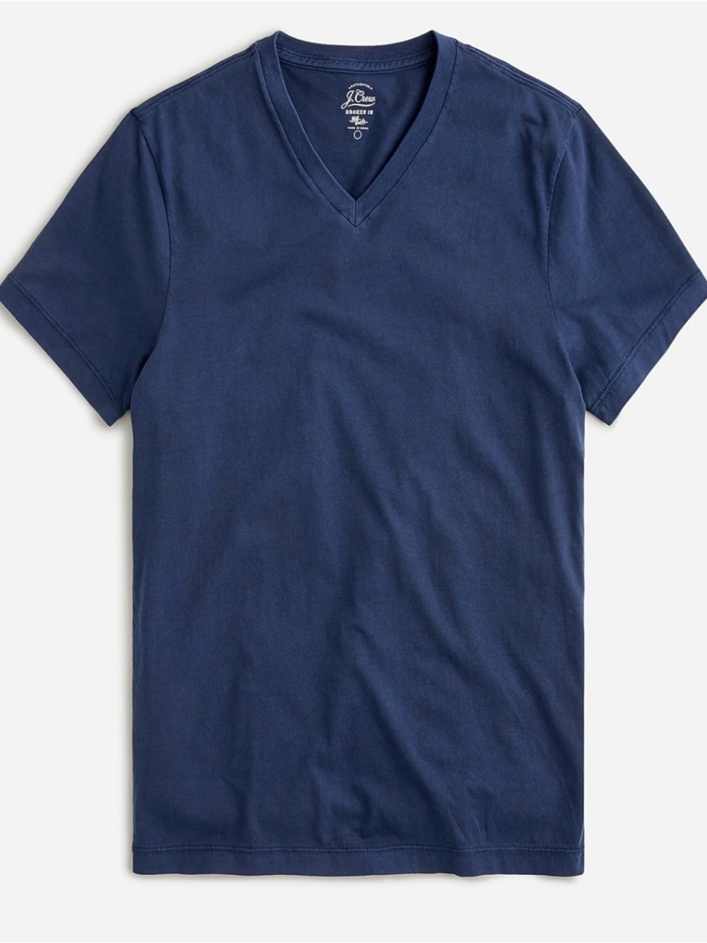 NWT J. Crew Broken-in Short-sleeve V-neck T-shirt Navy Blue
